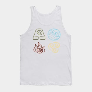 Avatar the Last Airbender Four Nations Tank Top